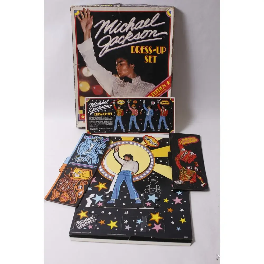Michael Jackson Dress-up Set Colorforms 1984 Deluxe Collectible ~ 260214-WH 979
